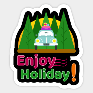 enjoy holiday funy gift Sticker